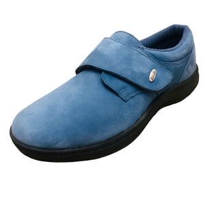 Etonic DRX Leather Suede Therapeutic  Comfort Velcro Strap Blue Shoe